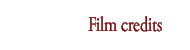 Film credits